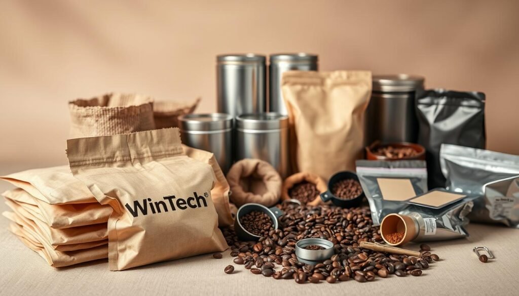 packaging of coffee beans